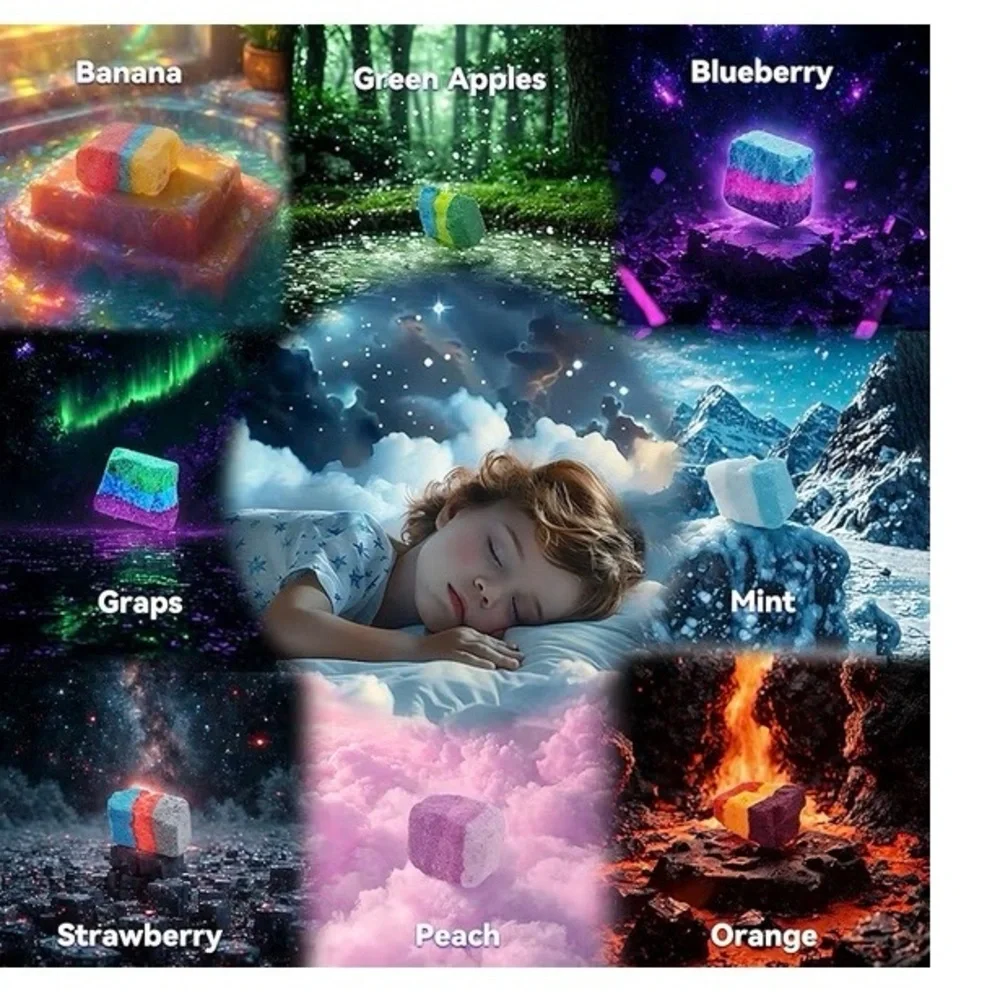 Bath Bombs Color Fizzies for Kids: 8 Pcs Scented Potion Bottles. SEALED PACKAGE